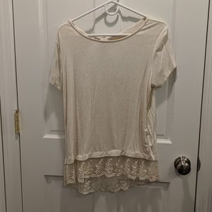 Ivory lace top